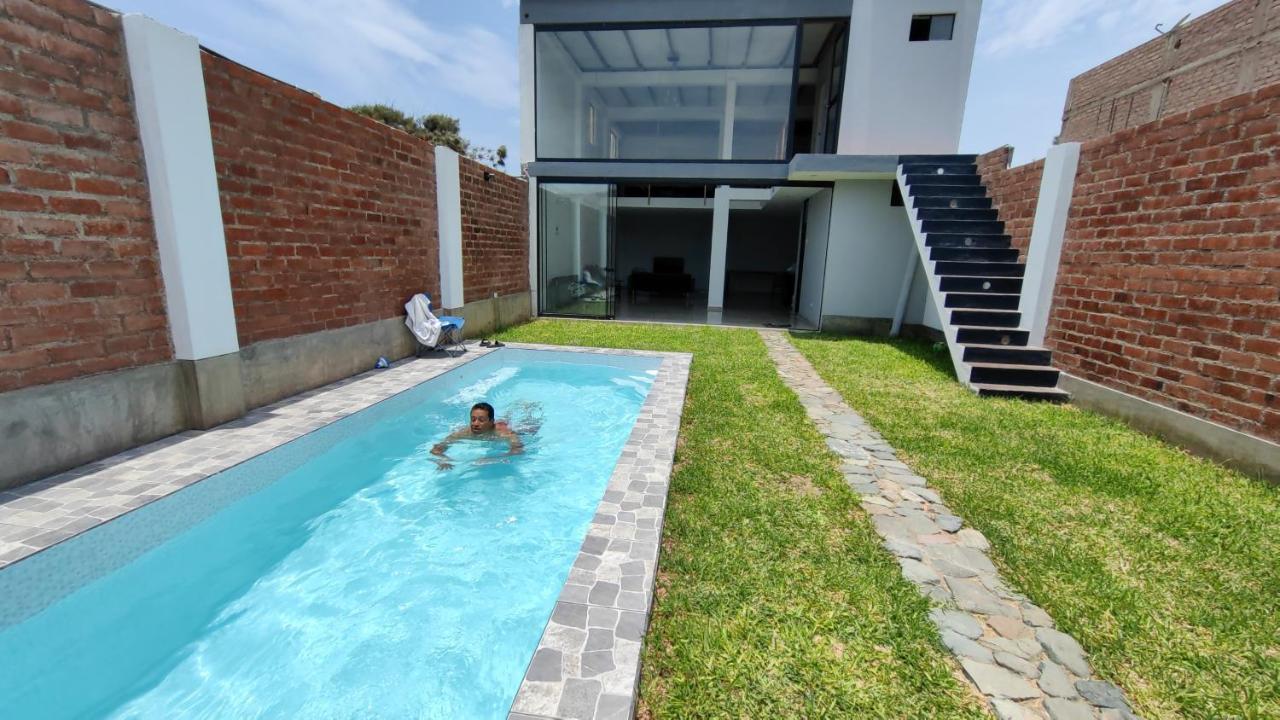 Casa De Playa Con Piscina Ancon Exterior foto